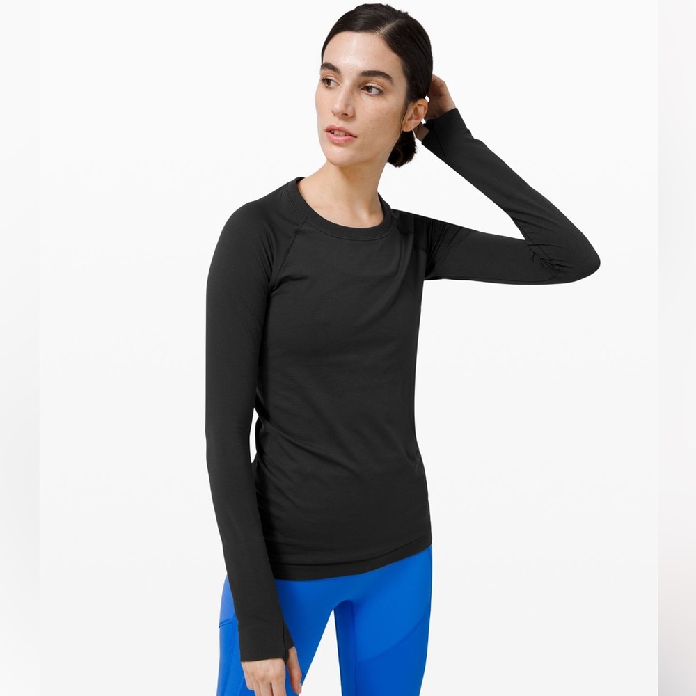 Swiftly Tech Long Sleeve 2.0 Black Size 12